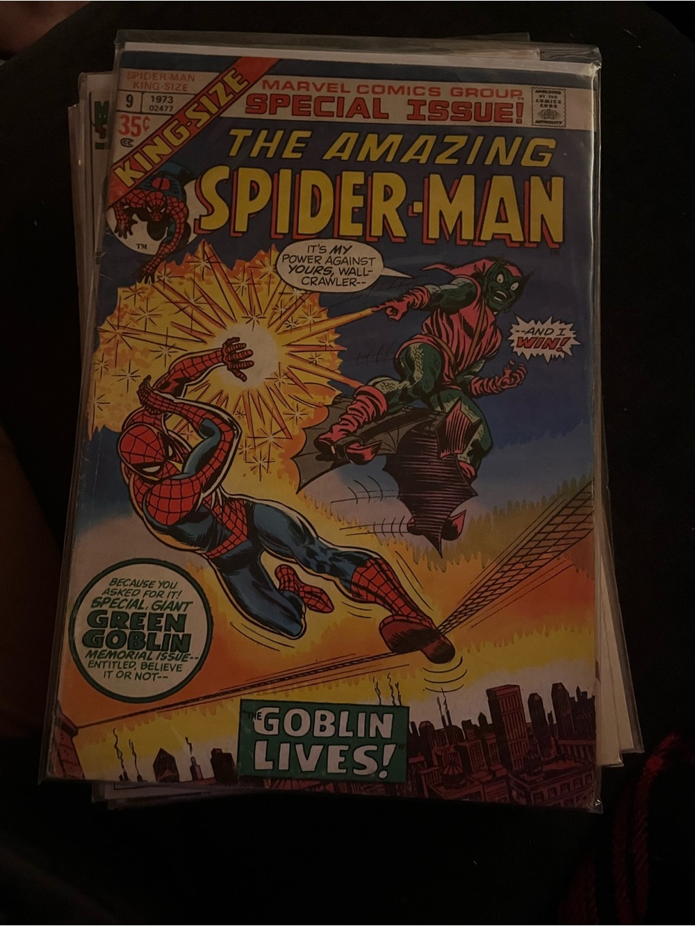 The Amazing Spider-Man #9 Vintage Marvel Comic — Classic Red & Blue Cover